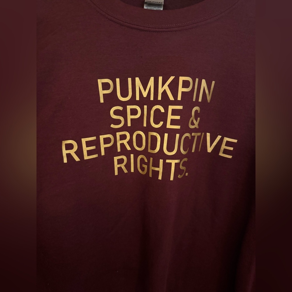 “Pumpkin Spice and Reproductive Rights” Sweatshirt - Picture 2 of 3
